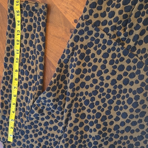 LOFT Leopard Print Drop Waist Three-Quarter Sleeve Dress Size XS - Picture 9 of 11